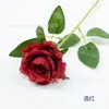 Galho de Rosa Única Artificial Estilo Europeu, Popular entre Fabricantes, Flores para Cenário de Casamento, Buquê, Arranjo Floral de Casamento, Flores Artificiais, Arte Floral