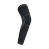 Joelheiras atléticas de comprimento estendido, feitas de malha de nylon respirável com padrão jacquard, adequadas para homens e mulheres, proporcionando proteção antiderrapante, alta elasticidade e anti-torção para os joelhos durante os treinos