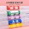 Bolsa de malha de nylon transparente A4 com zíper, bolsa para classificação de matérias de estudante, bolsa de camada única para armazenamento de documentos, específica para matéria