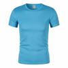 Ice Silk T-shirt de manga curta Homens soltos de tamanho grande Roupas masculinas simples all-match confortável T-shirt Solid Color Casual Short-sleeved T-shirt Homens da moda
