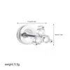 Tachuelas para Labio de Aleación de Titanio F136 Transfronterizas, Aretes de Flor, Tachuelas para Hueso de Oreja de Piercing Corporal de Fondo Plano, Venta Directa al por Mayor de Fábrica de Joyería