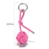 Amazon Transfronterizo Cuerda Rosa Lazo Amor Llavero Moda Baloncesto Béisbol Cola de Felpa Colgante para Bolso