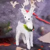 Adornos de Reno Navideño, Accesorios para Fotos, Decoraciones Navideñas, Decoración de Ambiente para Mesa y Ventana, Pequeños Renos Realistas