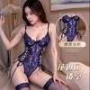 Lingerie Sexy Verão Novo Estilo Renda Acabamento Vazado Sem Alças Com Aro Body Modelador Qqny