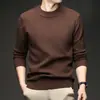Suéter de punto tipo pullover con cuello redondo para hombre, tejido grueso, popular modelo nuevo para primavera, otoño e invierno