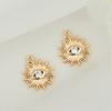 Colgante de Estrella de Cinco Puntas Ojo Cruz Calavera Forma de Serpiente Geométrico de Oro de 14K Microincrustado con Circonita Zhongxing