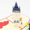 Directamente del Fabricante, el Clásico Extranjero Más Vendido de Amazon Tarjeta de Felicitación Calada de Papel Cortado Arquitectónico 3D, Hecha a Mano