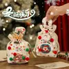 Saco de Embalagem de Maçã para Véspera de Natal, Saco de Presente Fruta da Paz, Sacola de Mão de Doces para Crianças, Novo Presente de 2025