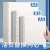 Cuaderno transparente de hojas sueltas A5 con recambio, bloc de notas B5 engrosado, diario, cubierta para cuaderno de hojas sueltas A4