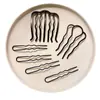 Juego de Seis Piezas de Herramientas de Peinado de Cuatro Dientes, Pasadores Simples y Elegantes, Pinzas para el Cabello, Horquillas, Accesorios para el Cabello, Nuevo Modelo 2025