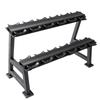 Gimnasio 3 pares 6 pares de soporte para mancuernas de doble capa configuración comercial para el hogar soporte para mancuernas hexagonales soporte para mancuernas redondas verticales