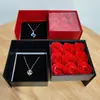 9 Cajas de Joyería con Flores de Jabón Doble Empaque de Joyería Regalo de San Valentín Caja para Joyería de Collar, Anillo, Aretes Venta al por Mayor
