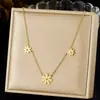 Moda Estilo Coreano Pingente de Flor Margarida Lisa Banhado a Ouro Corrente Aço Inoxidável Acessório Versátil Diário Colar Clavícula