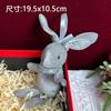 En stock, venta al por mayor, relleno de caja de regalo de rafia, tarjeta de felicitación de Navidad y Año Nuevo, accesorios de conejo de deseos, fabricantes de osos de peluche