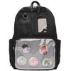 Nueva Mochila Estilo Universitario Japonés Mochila para Estudiante de Secundaria y Preparatoria Mochila Escolar Transparente de Alto Color con Dibujos Animados y Linda