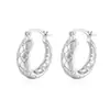 Pendientes Huecos Geométricos de Moda Transfronteriza Europea y Americana de Lujo Ligero para Mujer, Pendientes Versátiles de Oro y Plata de Gama Alta para el Día a Día