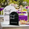 Transfronterizo Nuevo Arco Transparente de Acrílico Tarjeta de Mesa para Asientos de Boda Tarjeta de Exhibición Placa de Número de Mesa Fiesta Personalización