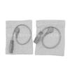 Muñequera Conductiva de Fibra de Plata con Borde Engrosado para Fisioterapia, Electroterapia de Pulso, Electrodo de Masaje, Absorbente de Sudor, Transpirable, Muñequera para el Cuidado de la Salud