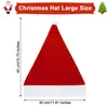 Gorro de Navidad Corto Relleno para Adultos Gorro de Navidad No Tejido Adecuado para Fiesta Navideña Festiva Suministros 2025