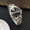 Reloj para Hombre Modelo Nuevo Doble Calendario Transfronterizo, Reloj de Cuarzo Simple No Mecánico de Negocios, Fabricante Comercio Exterior Transmisión en Vivo Venta al por Mayor