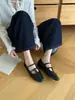 Outono 2026 Novos Sapatos Mary Jane Casuais Quadrados Ultra Macios com Tira em T e Corte Baixo