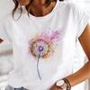 Camisetas de Mujer Hoja Lindo 90S 2022 Moda de Dama Manga Corta