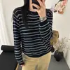 Suéter retro de manga larga para mujer, estilo relajado, nueva colección otoño/invierno, casual, versátil, elegante y con un diseño único