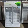 Refrigerador de Cerveja de Porta Dupla, Refrigerador de Bebidas, Vitrine Refrigerada de Três Portas, Armário para Conservação de Alimentos Frescos, Freezer de Bebidas e Vegetais para Supermercado, Vitrine Comercial