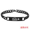 Pulseira de Moda Transfronteiriça Europeia e Americana Personalidade Criativa MerryChristmas Presente de Natal Pulseira de Aço Inoxidável