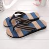 Zapatillas de EVA de comercio exterior para hombre, sandalias antideslizantes a rayas estilo coreano, chanclas de playa de moda de verano, venta al por mayor de fábrica