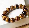 Pulsera de Piedra Ojo de Tigre, Pulsera de Círculo Único de Piedra Ojo de Tigre Amarilla, Pulsera de Abalorios Hecha a Mano para DIY al por Mayor, Collar de Piedra Natural Transfronterizo