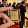 Adesivo de celular estilo Shuibei em ouro puro 999 com motivos de dinheiro e ovelhas, acessório criativo para atrair clientes, brindes no atacado