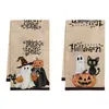 Amazon Halloween Desenho Animado Toalha de Mão Padrão Waffle Limpeza Doméstica Pano de Cozinha Toalha de Mão para Pendurar Atacado