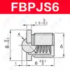 FBPJ Pistón de Cabeza de Bola con Brida Rodamiento de Bolas de Posicionamiento Tornillo de Bola de Acero Tornillo de Bola Escalonada FBPJS