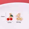 Fruta Goteante de Aceite Transfronteriza Cereza Colgante Materiales Hechos a Mano para DIY Pendientes Collar Llavero Colgante Accesorios de Joyería