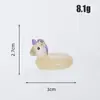 Paisagem Miniatura Patinho Fofo que Brilha no Escuro Boia de Natação Figuras de Animais Aquário Decorações DIY Enfeites de Mesa