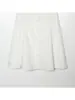 Vestido Bordado Popular Estilo Europeo y Americano Corto con Diseño Calado Marca Z, Ropa Femenina de Moda Transfronteriza, Poliéster Elástico Blanco Za