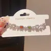 Pulsera de Estilo Lujo Ligero con Cierre Geométrico Ovalado Redondo de Circonita, Exquisita Versátil de Nicho Francesa, Joyería de Alta Gama para Mujeres