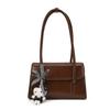 Bolsa de Ombro Único para Axila Moda Retrô Comércio Exterior Transfronteiriço Nova Moda Couro Oleado de Alta Qualidade Bolsa Tote de Mão para o Dia a Dia