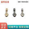 Venta al por mayor No. 5 accesorios de hardware para equipaje con cabeza de cremallera en forma de corazón No. Cremallera de 5 dientes de goma para ropa, equipaje y accesorios.