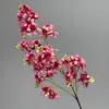 Cruz de Gran Altura Bordado Salvaje Hortensia Flor Artificial Decoración de Boda Plantas Verdes Artificiales Cedro Techo de Boda Guía de Camino Decoración Suave Flores Falsas
