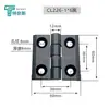 226-1-2-3 Bisagra Aleación de Zinc Acero Inoxidable 405060 Caja de Distribución Puerta de Gabinete 236 Bisagra Industrial