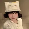 Bonito Ratón Gris Ratón Grande Gorra de Béisbol con Visera Plegable para Mujer Verano Transpirable Protección Solar Divertida Dibujo Animado Gorra de Béisbol