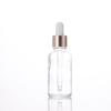 Frasco Transparente Fosco para Óleo Essencial Espessado 50ml Essência Cosmética Líquido Frasco de Vidro Transparente Conta-Gotas Frasco Vazio Transfronteiriço