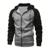 Abrigo nuevo transfronterizo de otoño e invierno para hombre europeo y americano, suéter de manga raglán de moda a juego, top deportivo informal para hombre