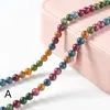 Accesorios de Cuentas Sueltas de Ágata Turmalina Joyería DIY Accesorios de Cuentas Hechos a Mano Cuentas de Mano de Ágata Turmalina Coloridas