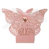 Criativo forma de borboleta oca caixa de doces requintado rosa chocolate embalagem caixa de doces fabricantes atacado