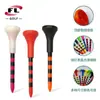 Tee de Golf Más Vendido Transfronterizo del Fabricante Bolixi Tee de Plástico Funda de Goma Blanda Tee Rayado Soporte de Tee de Colores