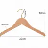 Percha Infantil de Madera de Haya Sin Pintar Percha Especial para Tiendas de Ropa Tendedero de Ropa Percha de Madera Antideslizante Fábrica Venta al por Mayor En Stock