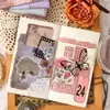 Papel de Material con Temática de Flores para Diario, Pegatinas Guka, Decoración Base DIY, Pegatinas de Fondo, Creación de Escenas Artísticas, Notas de Diario